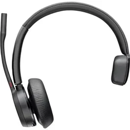 Poly Voyager 4310 Diadema Inalámbrico Bluetooth 77Y96AA con Micrófono, Base de Carga, Adaptador BT700, Negro, 24h Conversación